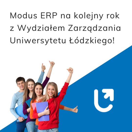 Modus ERP na kolejny rok z Wydziałem Zarządzania UŁ! 1 W RHO Software wspieramy edukacje, dlatego przedłużamy licencję Modus ERP na kolejny rok z Wydziałem Zarzadzania UŁ!